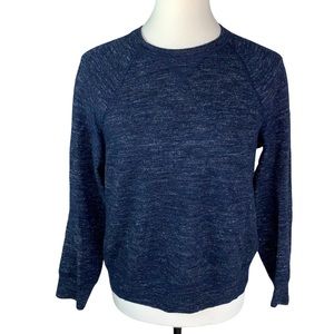 Vince Crewneck Navy Blue Fleece Sweater